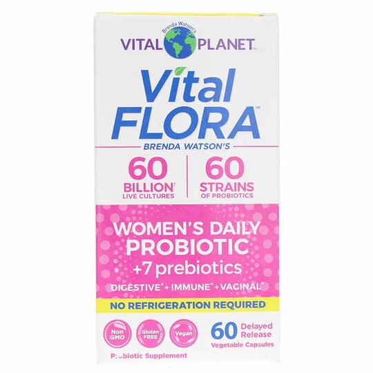 Vital Flora Women's Daily Probiotic + Prebiotics Shelf Stable, VTP